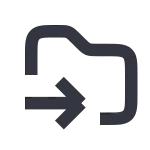 Folder Send SVG Icon